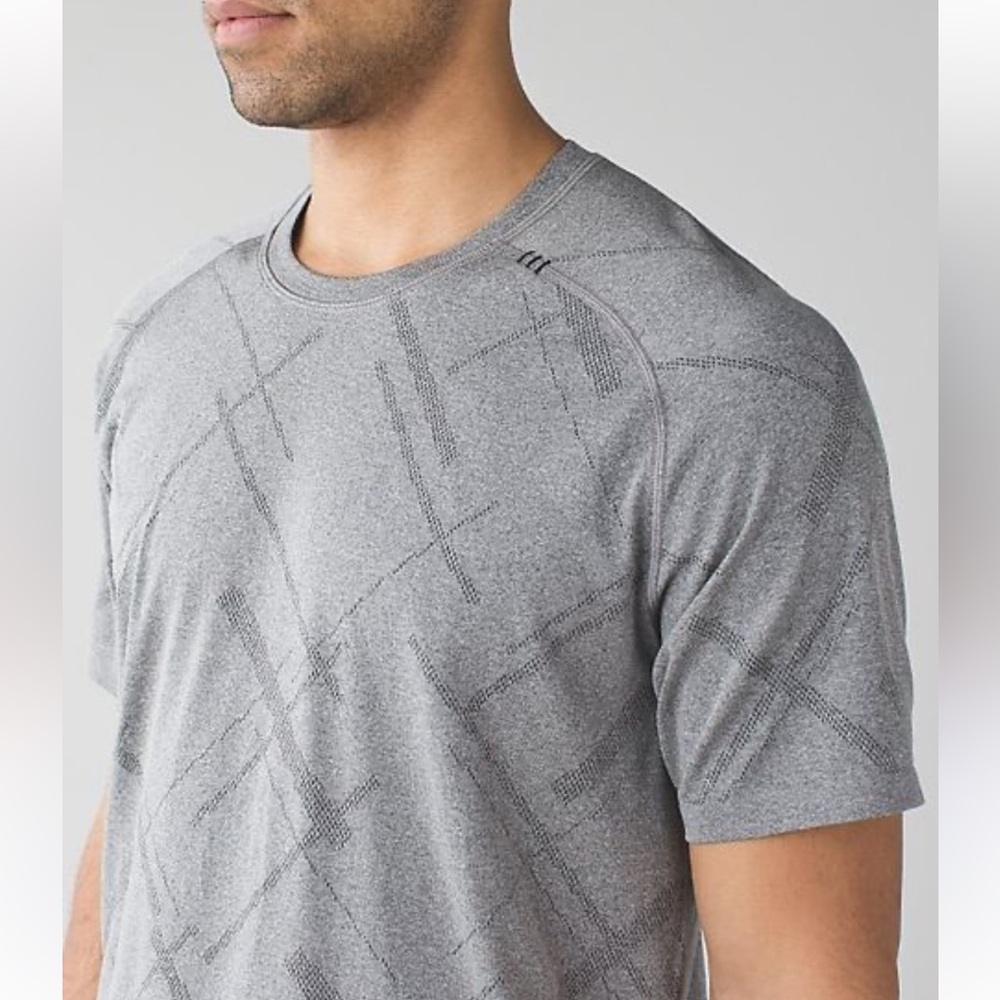 Lululemon Metal Vent Tech‎ Short Sleeve T Shirt Gray Men’s Size XXL